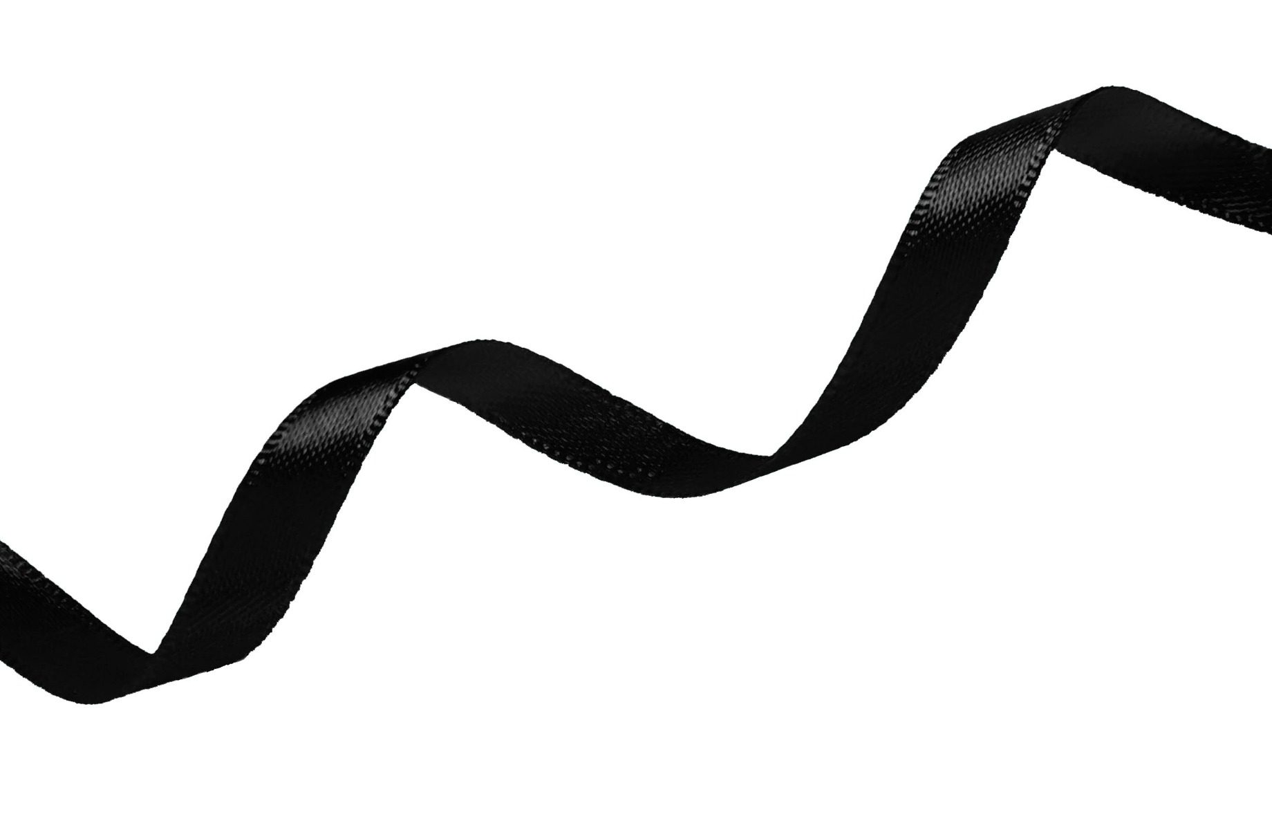 6mm black satin ribbon