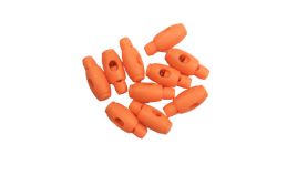 Fluro orange cord toggles, 10 pack