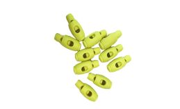 Fluro yellow cord toggles, 10 pack